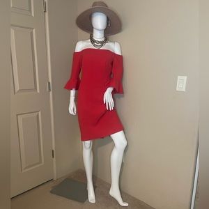 Black Halo Off the Shoulder Dress - 8